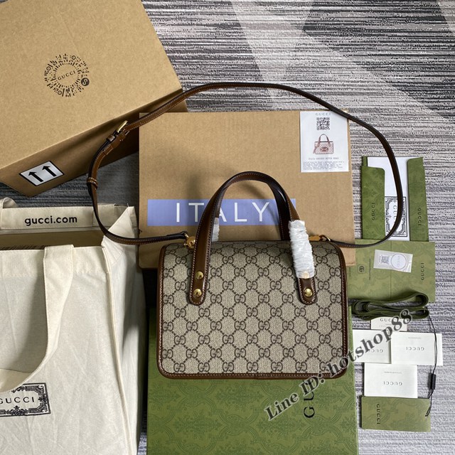 Gucci專櫃新款包包古馳Epilogue系列方形復古手提包645453 gqy4022